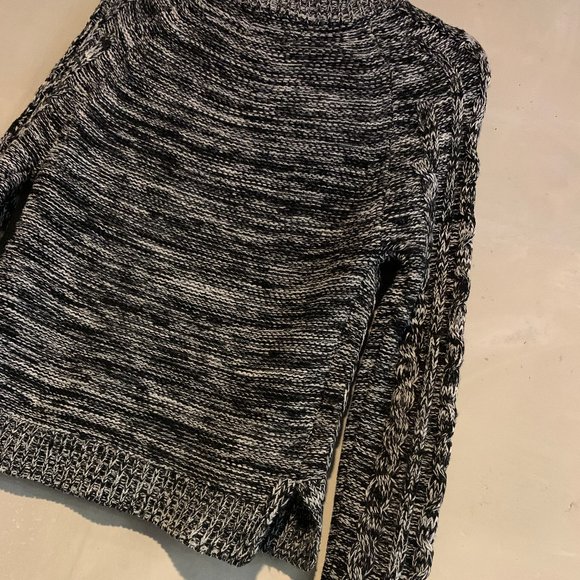 Active USA Black Marled Cable-Knit Sweater - Picture 8 of 12